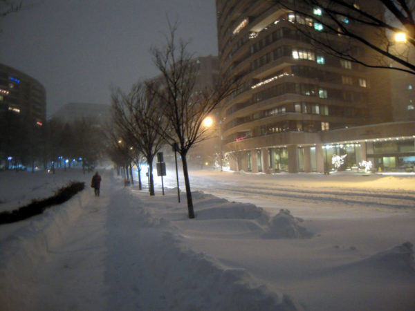 Snowpocalypse - Crystal Drive during the 2009 Snowpocalypse