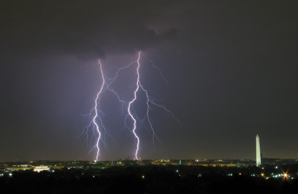 Lightning flashes over the District (file photo)