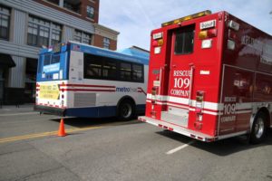 Metrobus and fire department vehicle (file photo)