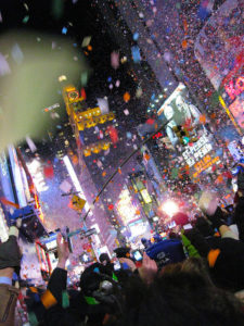 New Year's Eve in Times Square (photo by Dave Hunt)