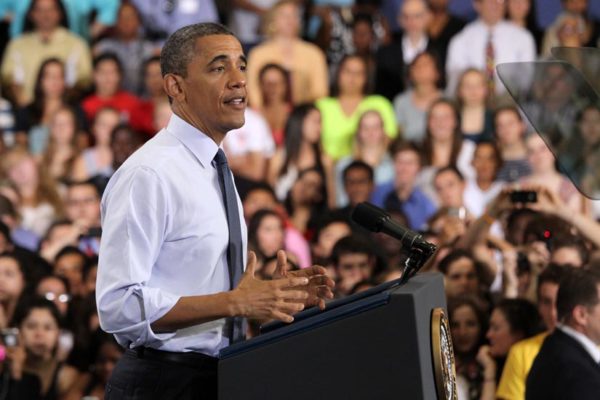 President Obama addresses students and parents at Washington-Lee High School