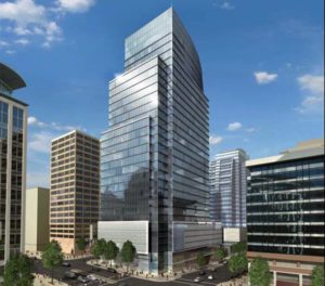 Rendering of the Central Place project in Rosslyn (via JBG Cos.)