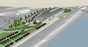 Renderings of the future Long Bridge Park Aquatics, Health & Fitness Facility
