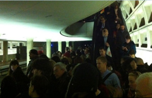 Pentagon City Metro crowding (photo via @ferresej)