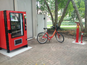 Crystal City bike repair vending machine