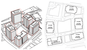 Draft layout of the PenPlace development in Pentagon City