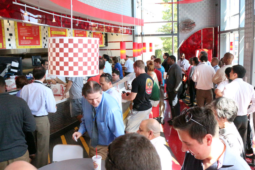 Z-Burger packed on first day of government shutdown