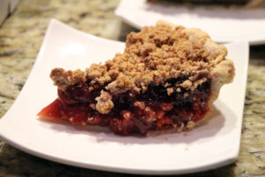 Acme Pie Co.'s Sour Cherry pie with Streusel topping