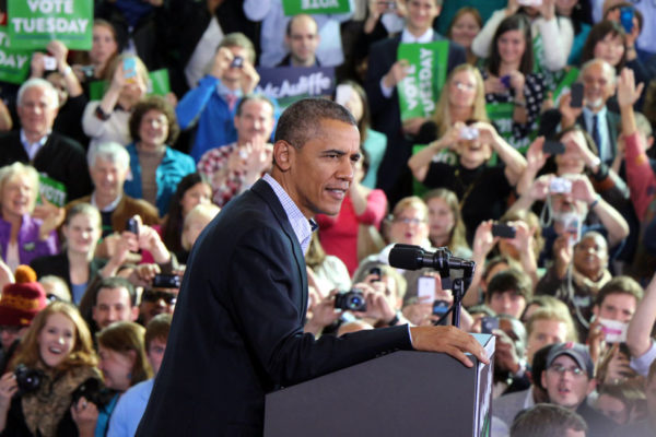 President Obama speaks at Washington-Lee High School