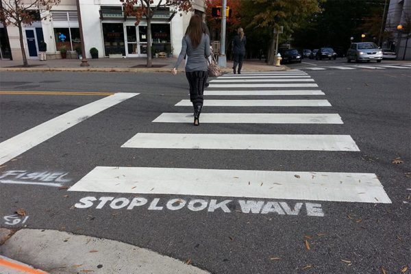 Crosswalk at 15th Street and Courthouse Road (photo by Katie Pyzyk)