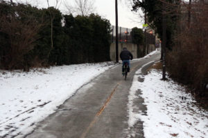 Ice remains on the Mount Vernon trail a week after storm