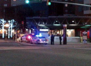 Police respond to suspicious man at Ballston Metro (photo via @SRod17)