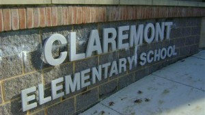 Claremont Immersion School's sign