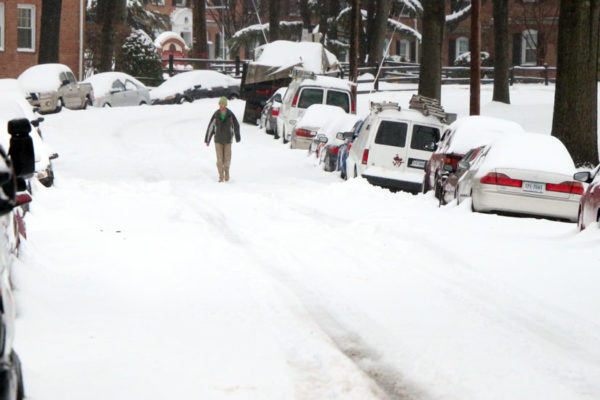 Snow covers Arlington, Feb. 13, 2014
