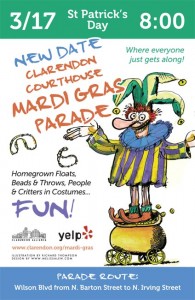 Mardi Gras parade poster