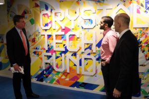 Sen. Mark Warner tours Crystal Tech Fund in Crystal City