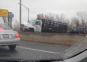 Accident involving a truck on I-395