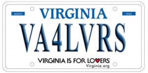 New Virginia license plate