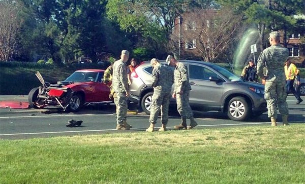 Accident on Route 50 and Henderson Road (photo via comments section)