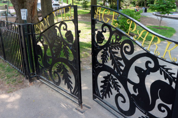 Gate left open at Lyon Village Park