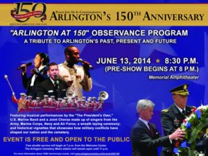 Arlington at 150 event poster