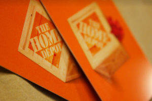 Home Depot gift cards (Flickr photo by Marie Coleman)