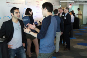 "Investors" talk to entrepreneurs at ARLive Startup Smackdown, July 2014