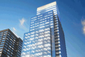 A rendering of CEB Tower (image via The JBG Companies)