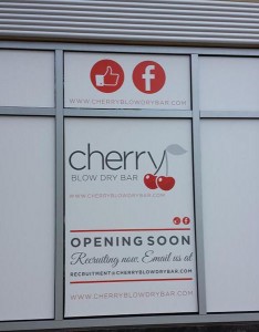Future location of Cherry Blow Dry Bar in Clarendon (photo via @CommonCenser)