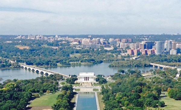 View of R-B corridor from the Washington Monument (courtesy photo)