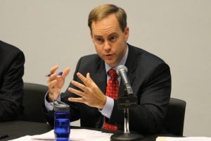 Alan Howze debates at the Arlington Civic federation on Sept. 2, 2014