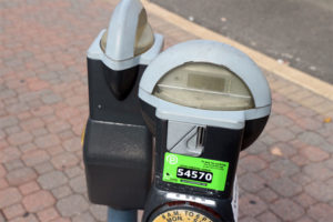 Parkmobile on coin-operated meters off Columbia Pike