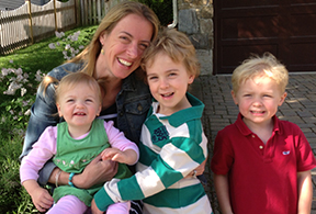 Jennifer Bush-Lawson and her kids (photo via the Jennifer Bush-Lawson Foundation)