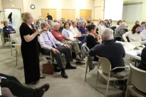 Community members at the Facilities Study meeting Wednesday, March 11