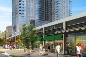 Rendering of the retail building along S. Hayes Street (file photo)