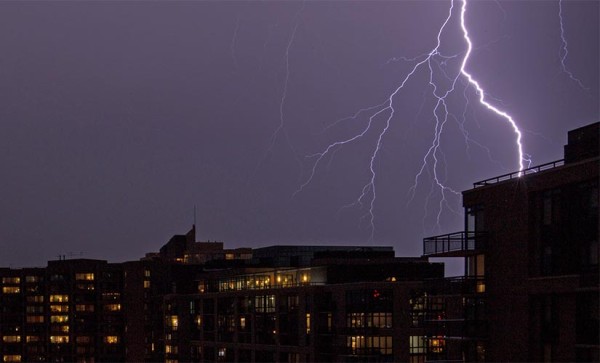 Lightning over Rosslyn (Flickr pool photo by J. Peterson)