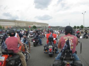 Rolling Thunder motorcycle rally at the Pentagon (Flickr pool photo by Brian Irwin)