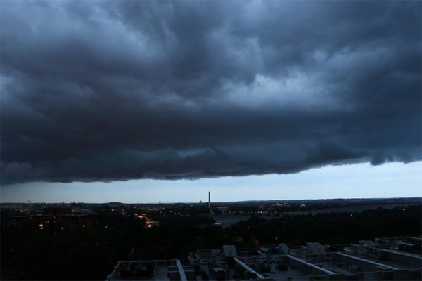 Storm clouds over Arlington and D.C. (Flickr pool photo by Brian Allen)