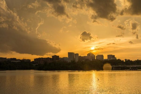 Stormy sunset over Rosslyn (Flickr pool photo by Joseph Gruber)