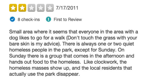 Yelp Review of Oakland Park