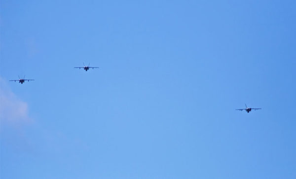 Military jets flying over Arlington (Flickr pool photo by Samer Farha)