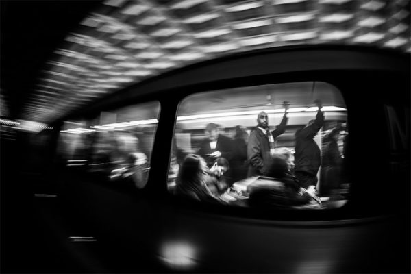 Metro riders heading to work (Flickr pool photo by Kevin Wolf)