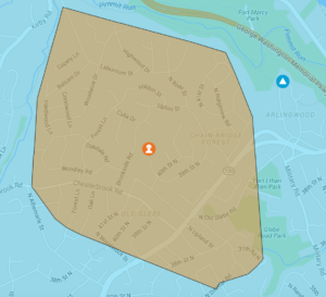 Power outage N Arlington