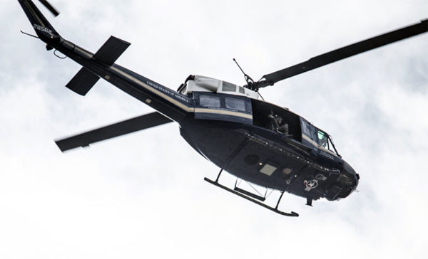 U.S. government helicopter flying overhead (Flickr pool photo by John Sonderman)