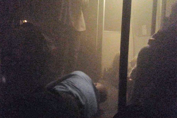 Smoke fills a Yellow Line Metro train on Jan 12, 2015 (photo via @JRogers202)