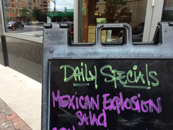 Daily food specials at Mister Day's in Clarendon
