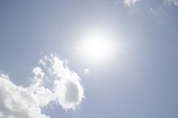 The sun during the heat advisory on Thursday, July 14, 2016