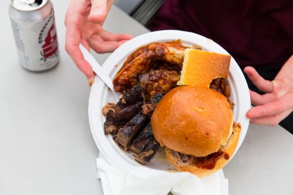 Barbecue items from July's ARLBBQ food and beer event