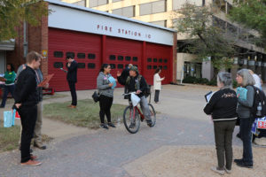 Voting at Fire Station 10