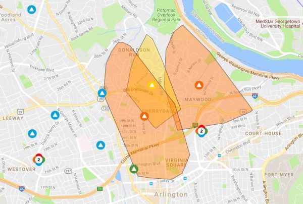 Dominion power outage map Nov. 20